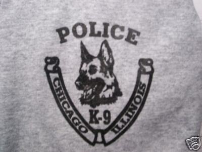 CHICAGO  POLICE  K-9 PRINTED T-SHIRT SIZE MEDIUM