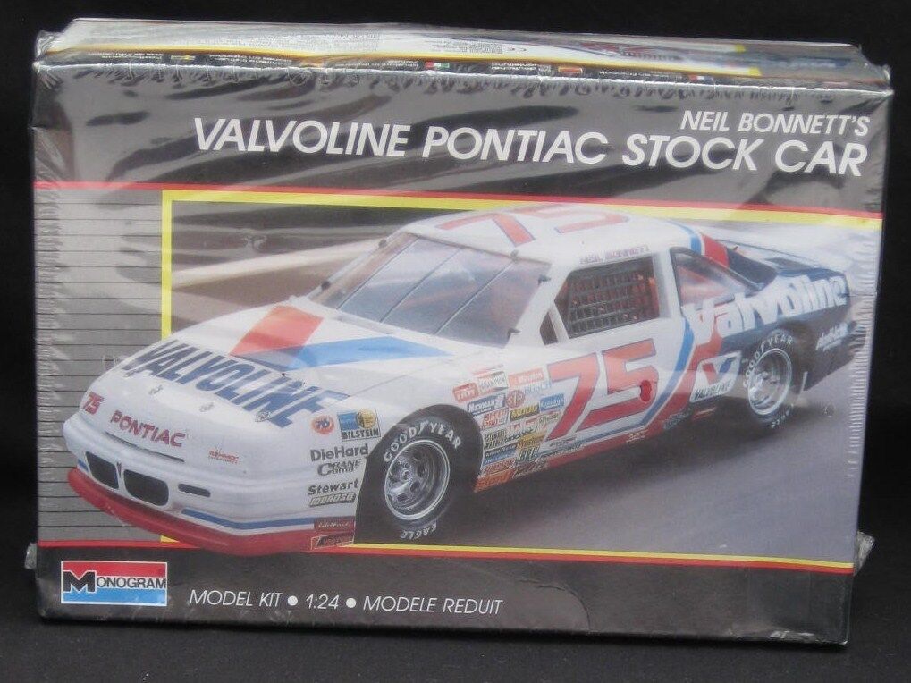VTG (1989) Monogram Neil Bonnett\'s Valvoline Pontiac Stock Car Model # 2787 NIB