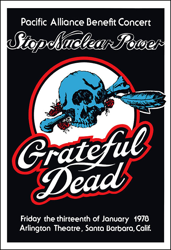GRATEFUL DEAD No Nukes Benefit 1978 Concert Poster