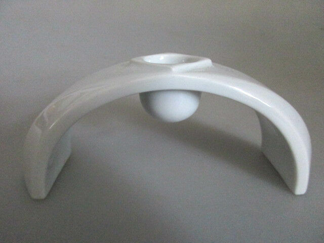 Mid Century white Hutschenreuther Germany single Candle Holder 60\'s 