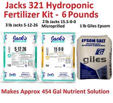 6lb Kit Jacks 321 Hydroponic Fertilizer Nutrient Plant Food Grow Bloom General picture