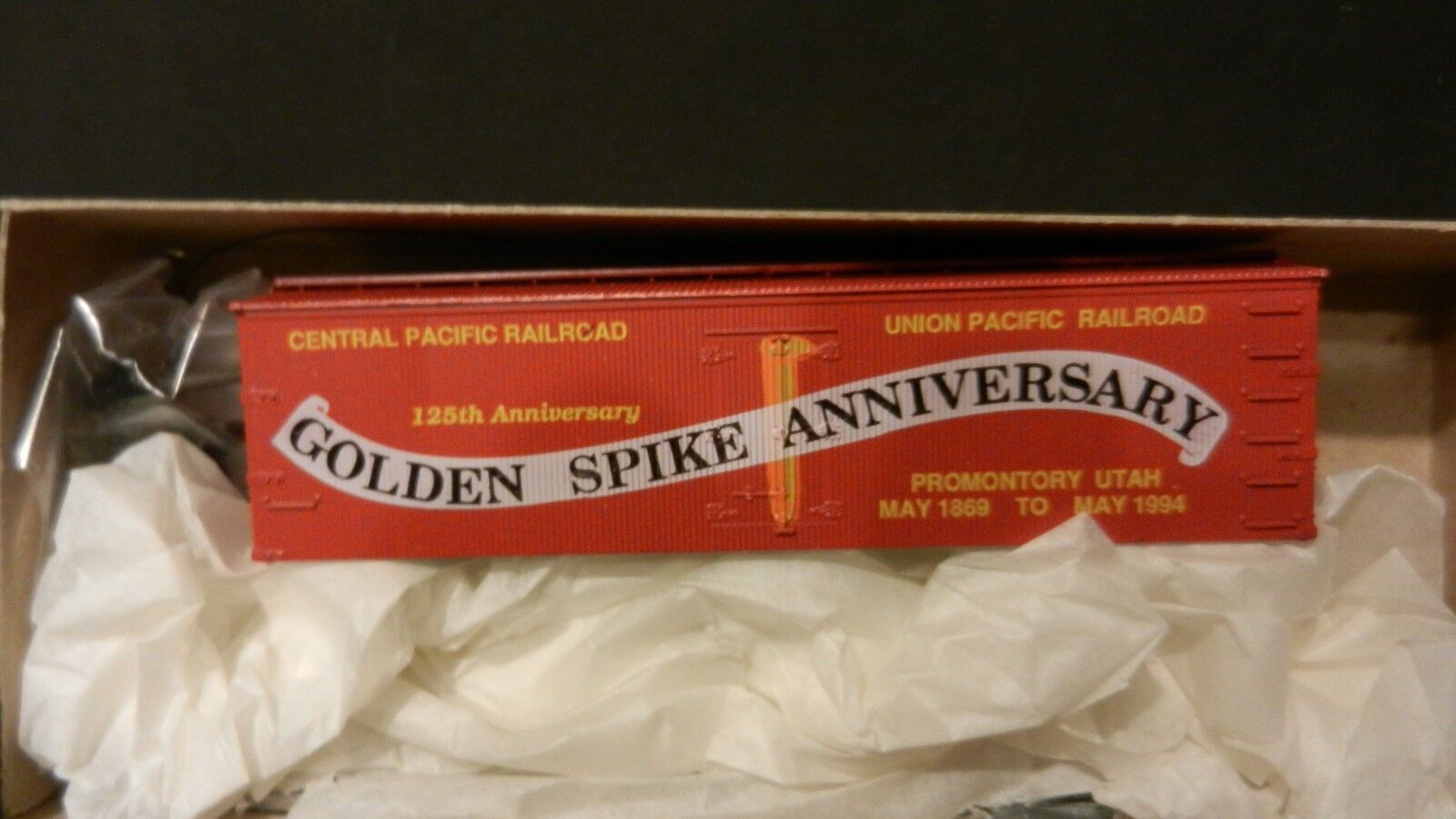 Roundhouse MDC HO Old Time Reefer Kit, 125th Anniversary Golden Spike  NIB