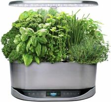 AeroGarden Bounty Elite Bundle With Seed Starting System Stainless Steel picture