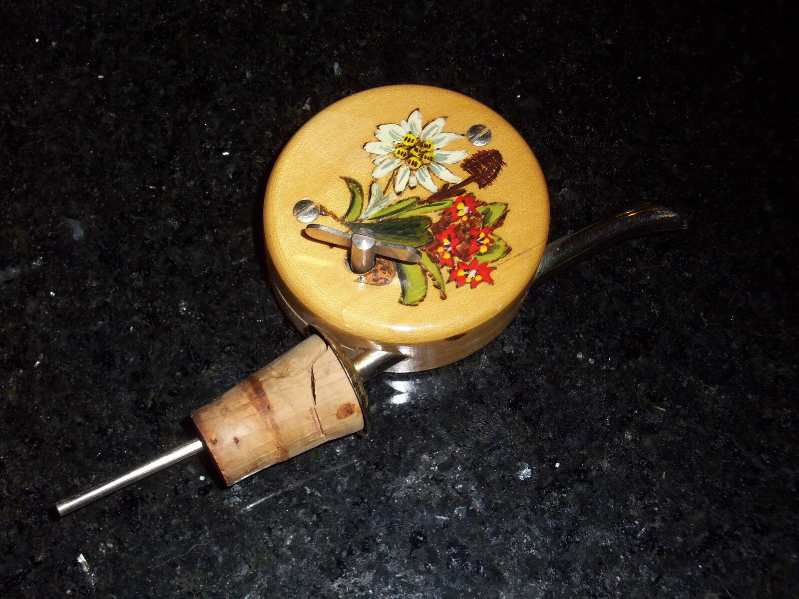 Vintage Wine Cork and Pourer Music Box -- Osterreich -- Germany