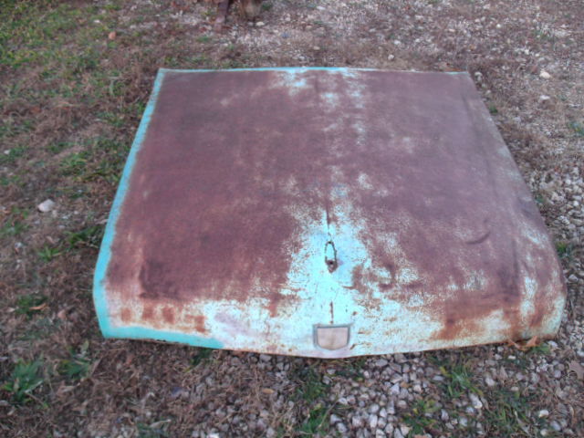 Vintage Rustic Rusty 1956\'s ?? Studebaker Car ?? Hood great for decor