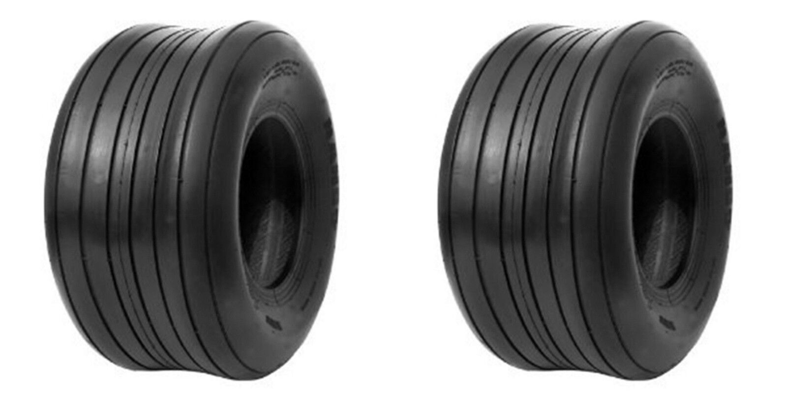 2 (TWO) 16x650-8 16x6.50-8 16x650x8  4PlyRated LAWN MOWER TUBELESS RIBBED TIRES 