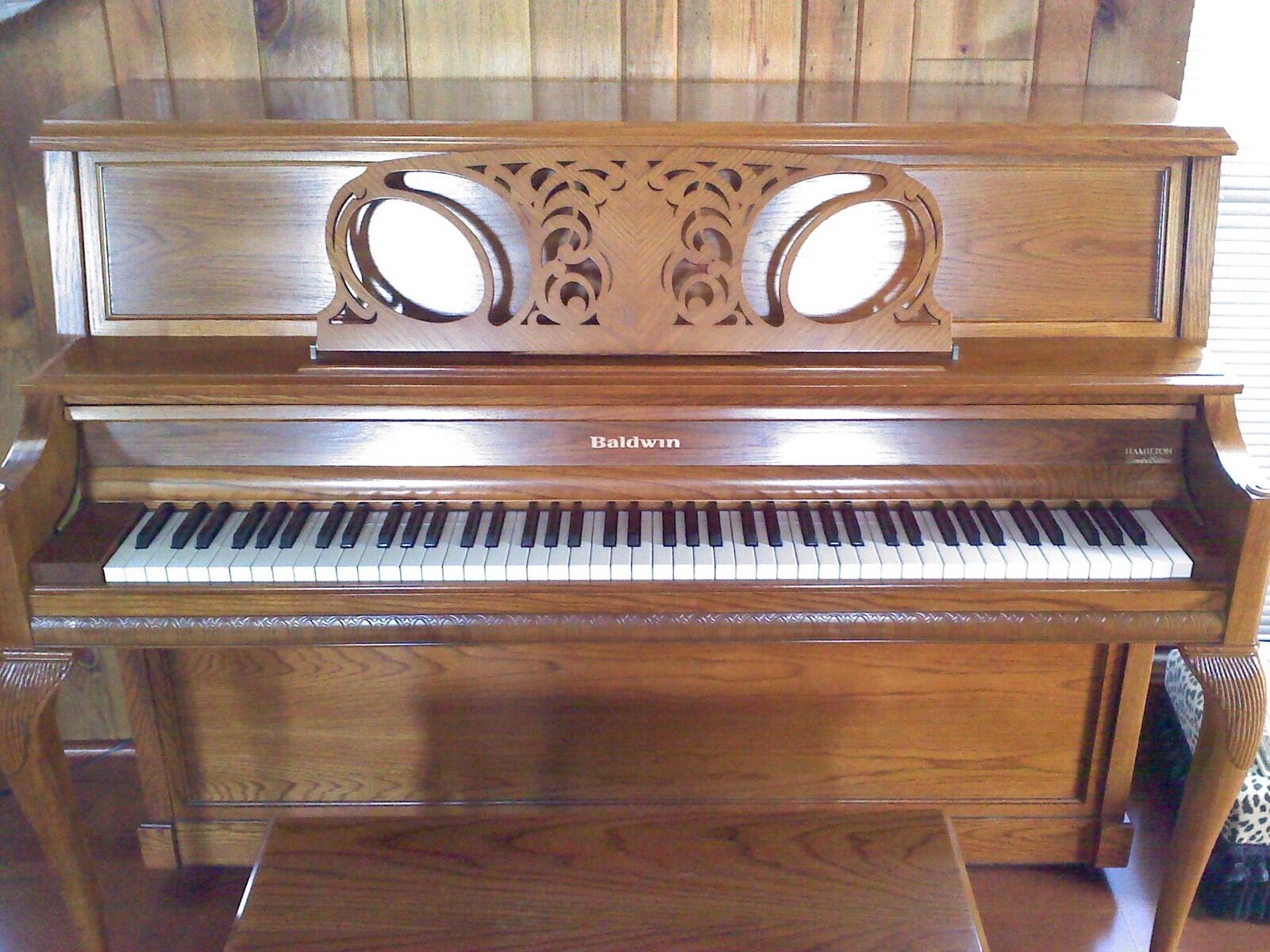 Upright Baldwin Piano - Hamilton Limited Edition - Queen Anne Oak - GORGEOUS