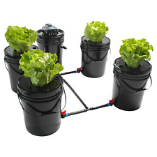 Hydroponics Grow System 5 Bucket 5.28 Gallon Recirculating Deep Water Culture picture