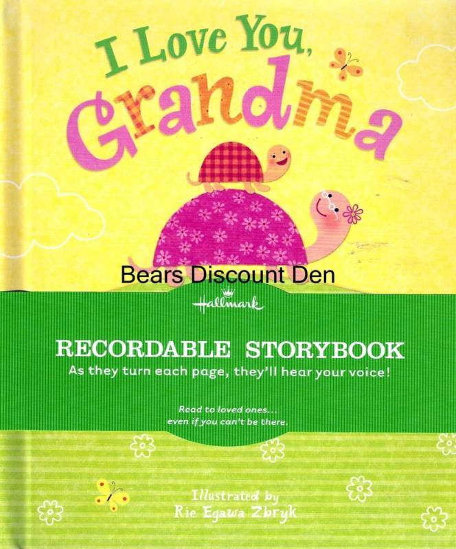 hallmark ~ I LOVE YOU, GRANDMA ~ recordable story book - NEW