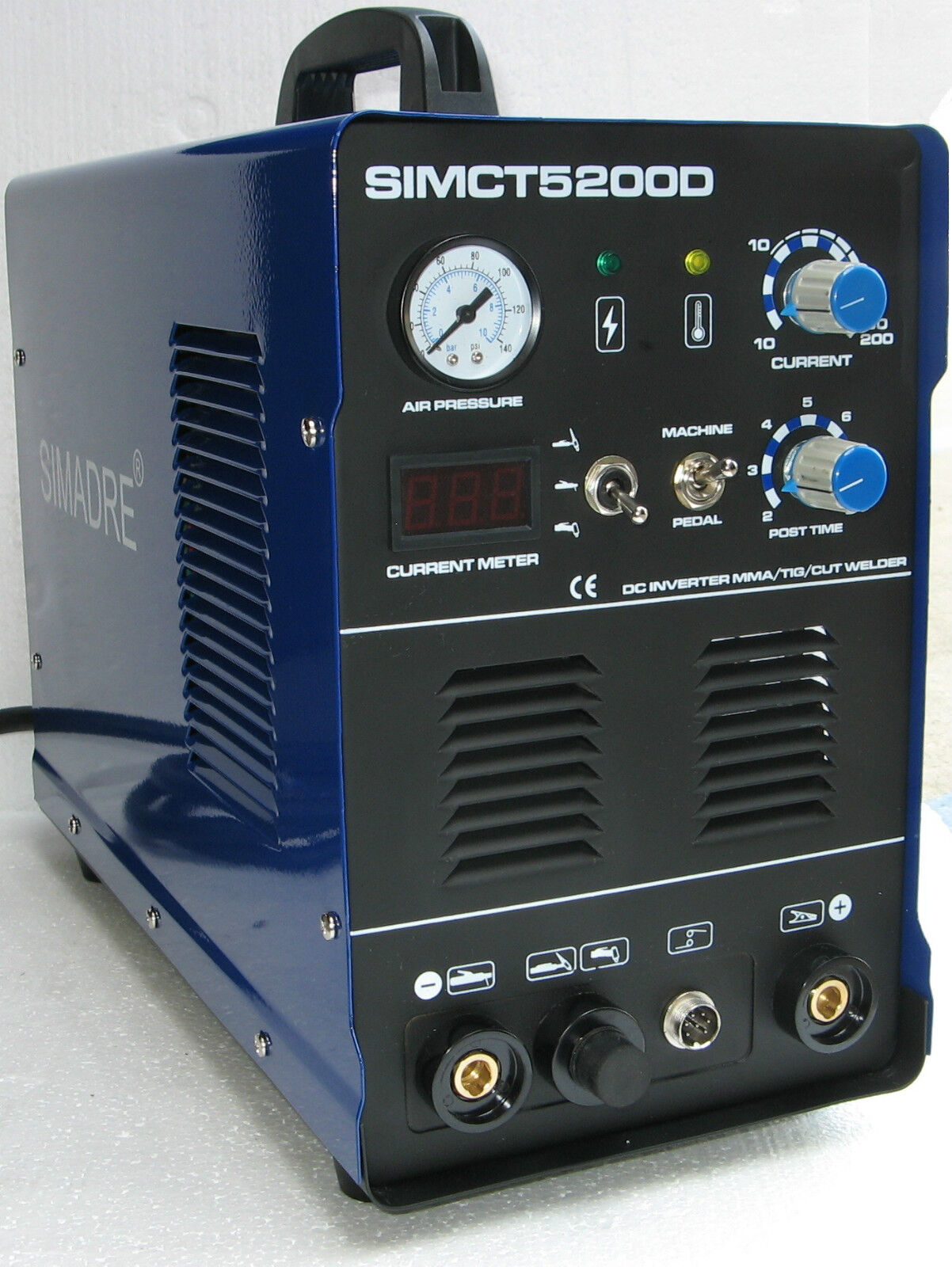 Simadre Plasma Cutter 5200d 50 Amp / 200 Amp Tig Arc Mma Welder 110/220V