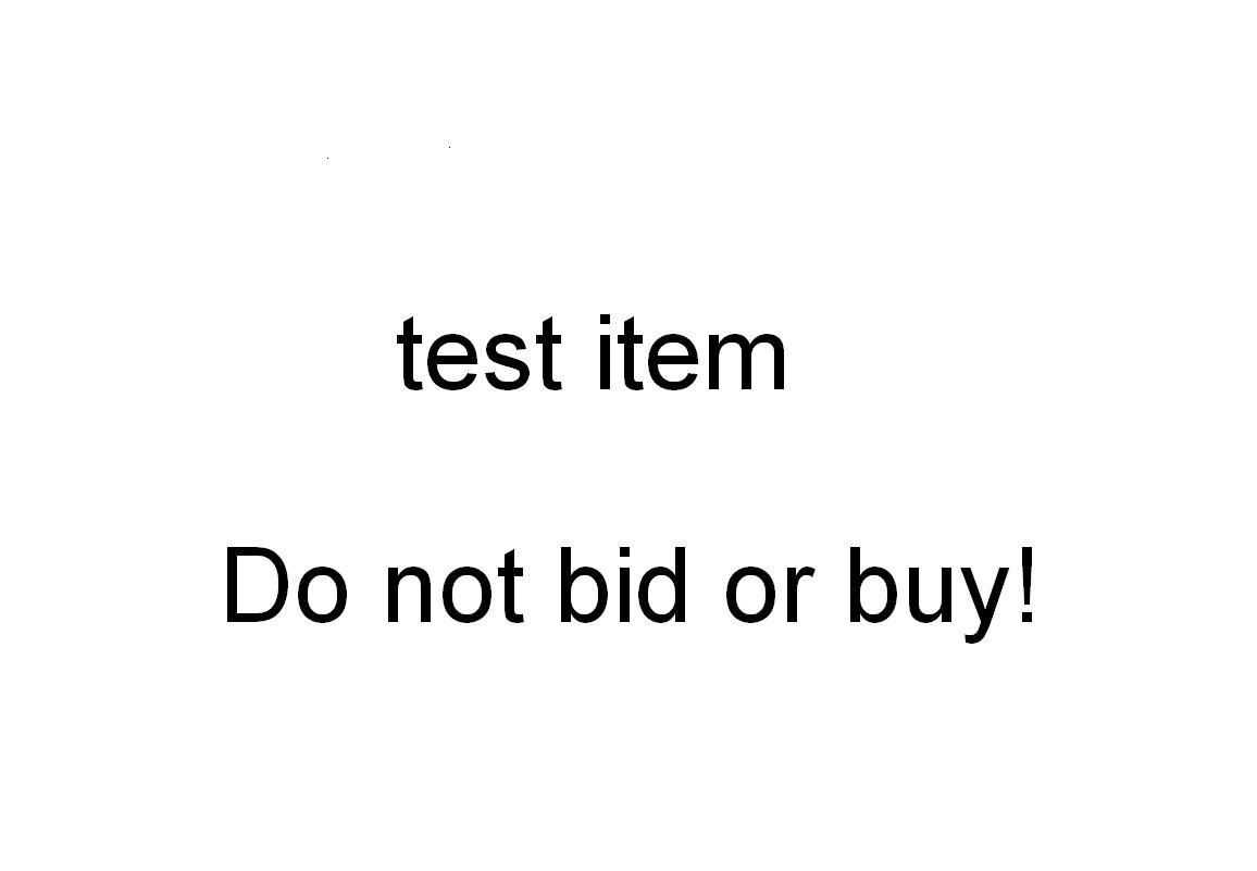 Test listing - DO NOT BID OR BUY112316127778