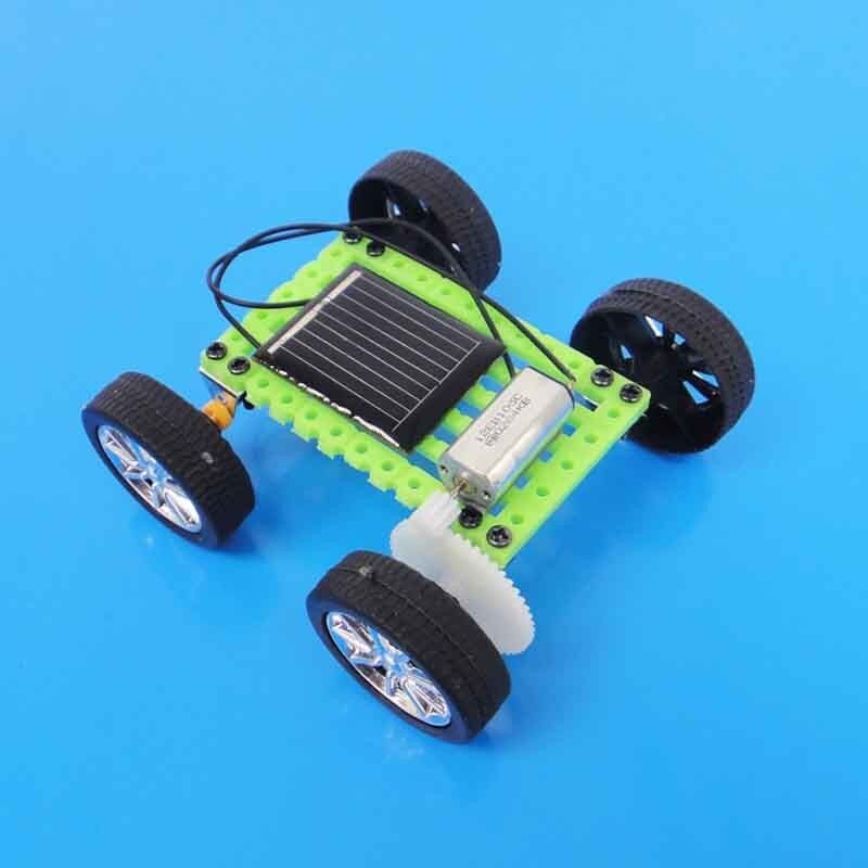 Mini Solar Toy Educational DIY Car Children Puzzle IQ Gadget Hobby  Robot D Type