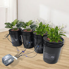 Complete Hydroponics Growing System Drip Garden System w/20L Hydroponic Buckets picture