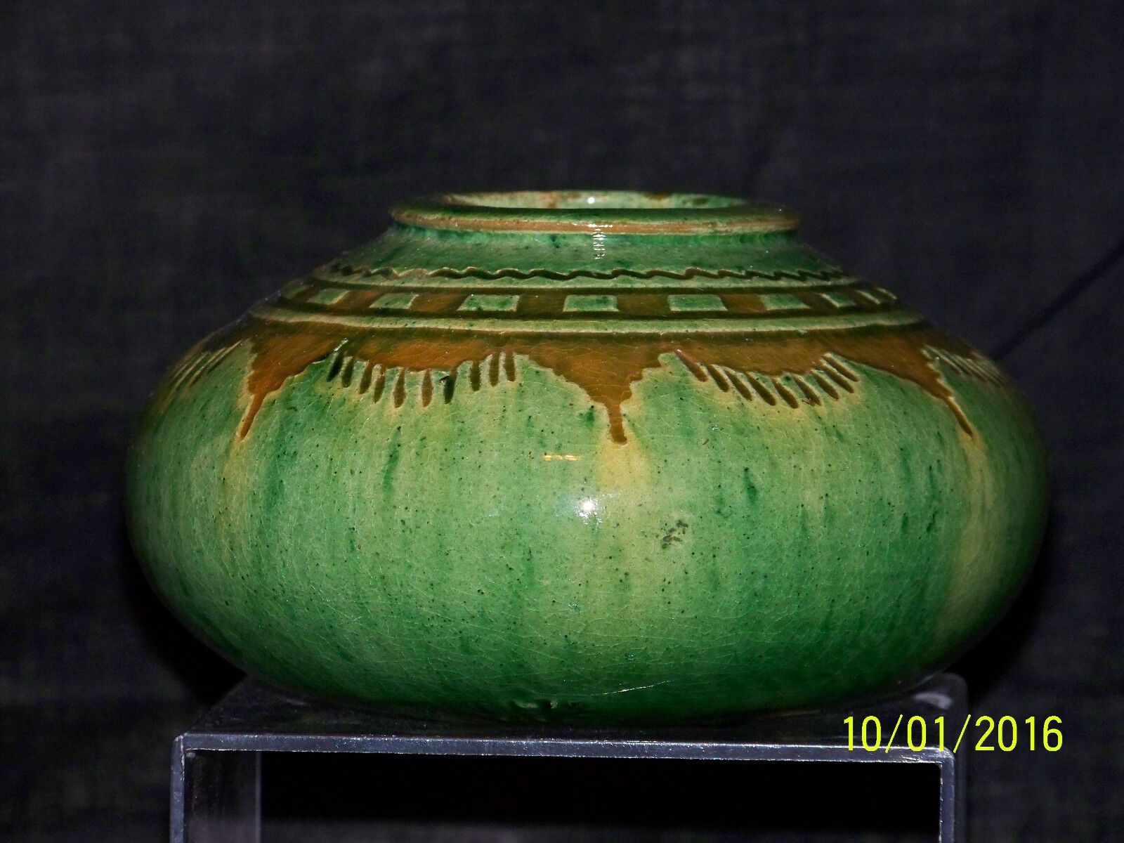 Antique Tito Family Art Pottery Vase Ubeda Spain Ceramics