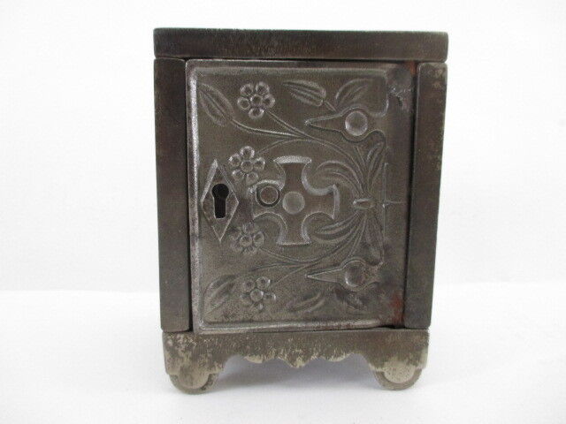 Antique Deposit Cast Iron Safe Bank 1897 #50 J & E Stevens Marked