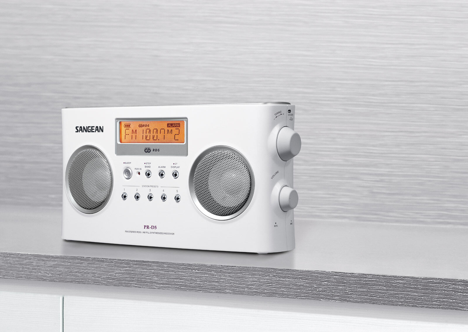 NEW Sangean PR-D5 PLL Digital AM/FM Portable Radio Receiver w/ 110V AC Adapter