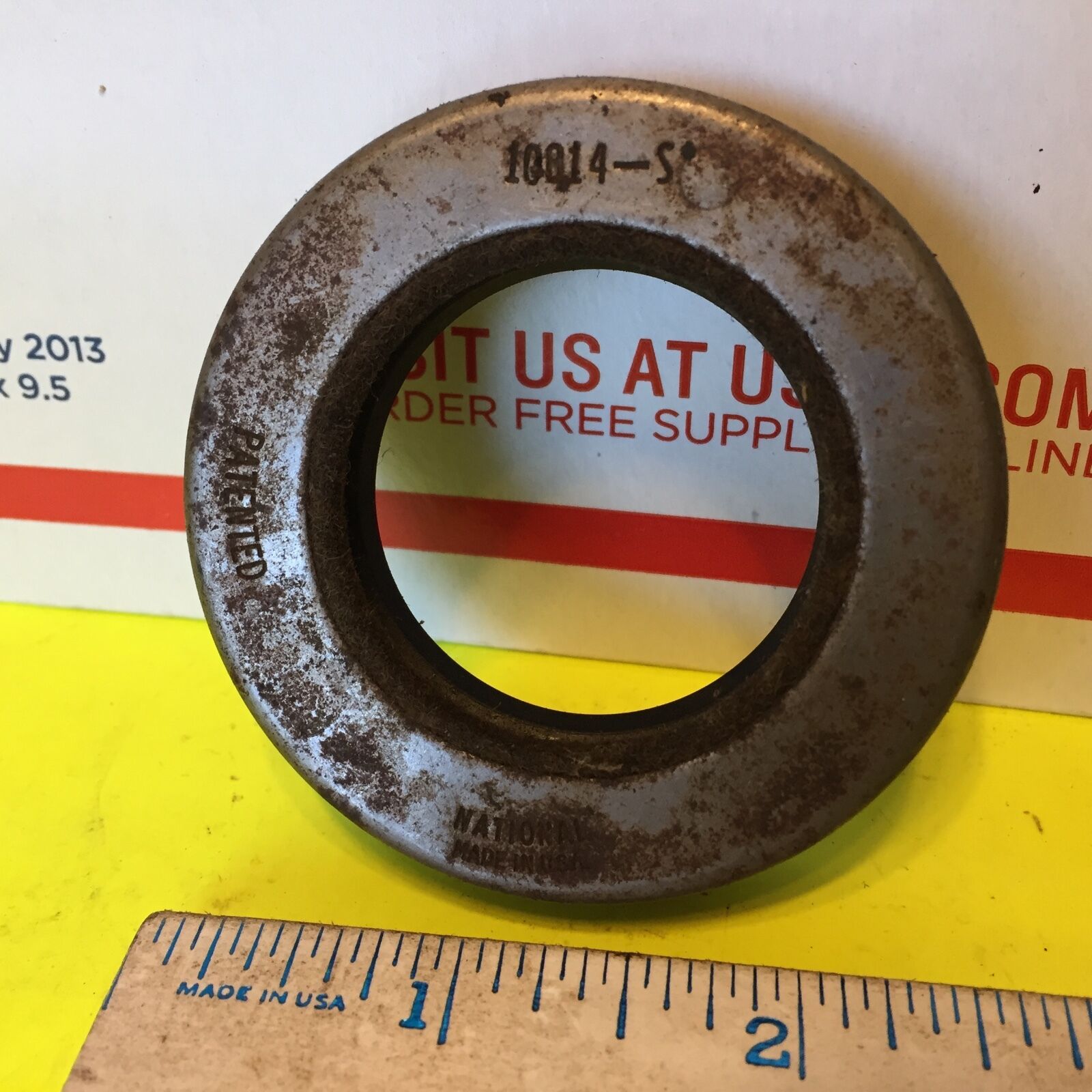 Shaft seal, Studebaker and others.   National 10814-S.   Item:  6252
