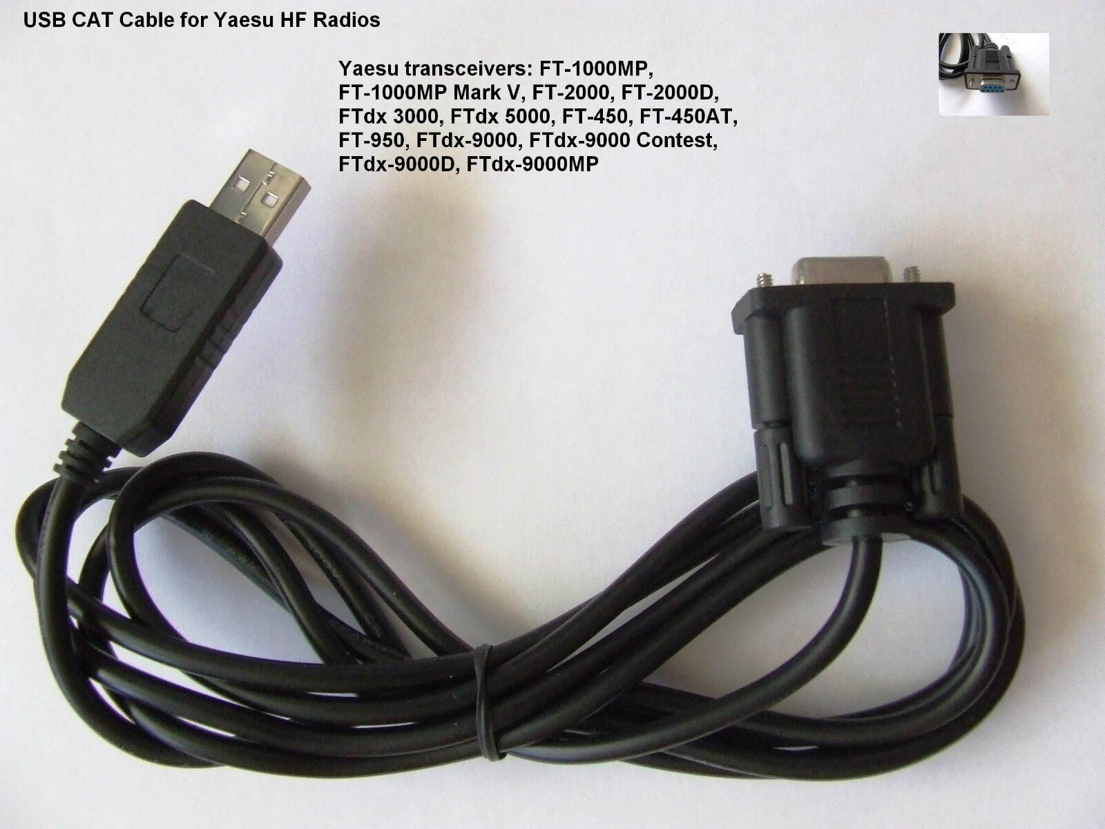 USB CAT Programming Cable for Yaesu FT-991 1.8m long