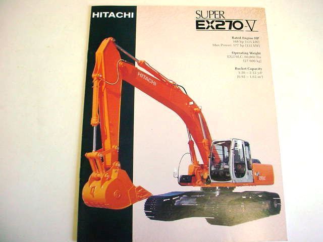Hitachi EX270-5 Excavator Literature