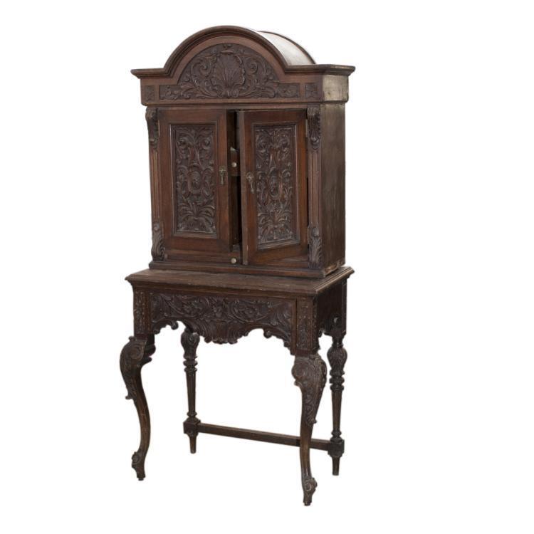 Antique American Wooden Stacked Secretaire Bureau Desk Lot 145