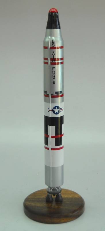 Titan-II ICBM Martin Ballistic Missile Mahogany Kiln Dry Wood Model Small New