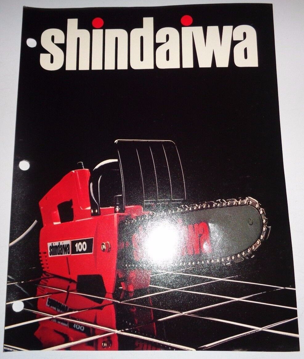 Shindaiwa 100 150 Chain Saw Sales Brochure Spec Sheet Original electric japan