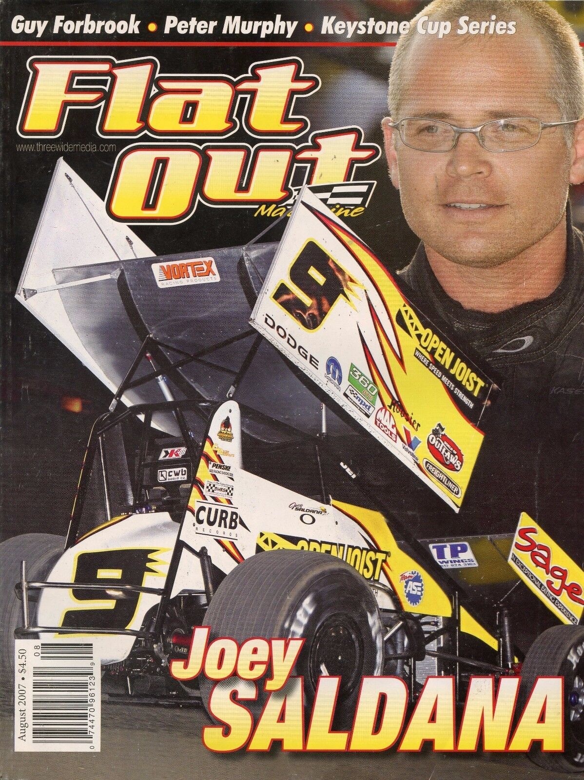 August 2007 Flatout Magazine -- Joey Saldana cover