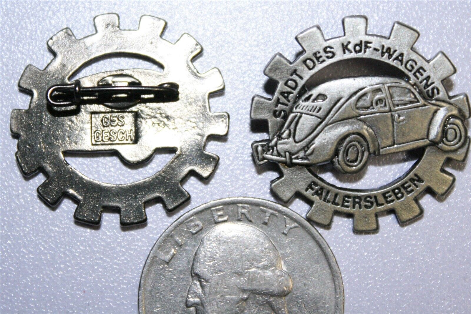 VOLKSWAGON VW PIN GERMAN WWII GERMANY WW2 EMBLEM BADGE INSIGNIA AUTOMOBILE CAR