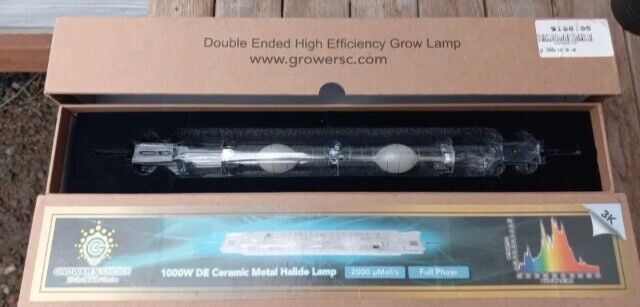 Grower's Choice Double End Grow Bulb Lamp 1000w de metal halide 3000k full phase