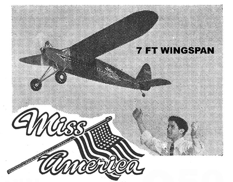 Model Airplane Plans (FF): Miss America 84\