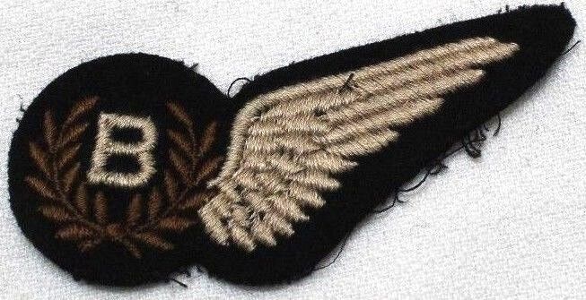 WWII RAF British Bombardier Patch wing wool felt embroidered each R1932