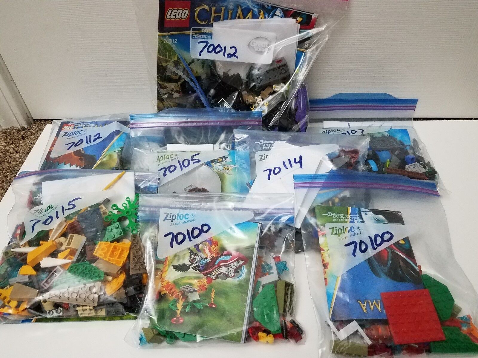 LEGO LEGENDS OF CHIMA 70012 70100 70105 70107 70112 70114 70115 Minifigures