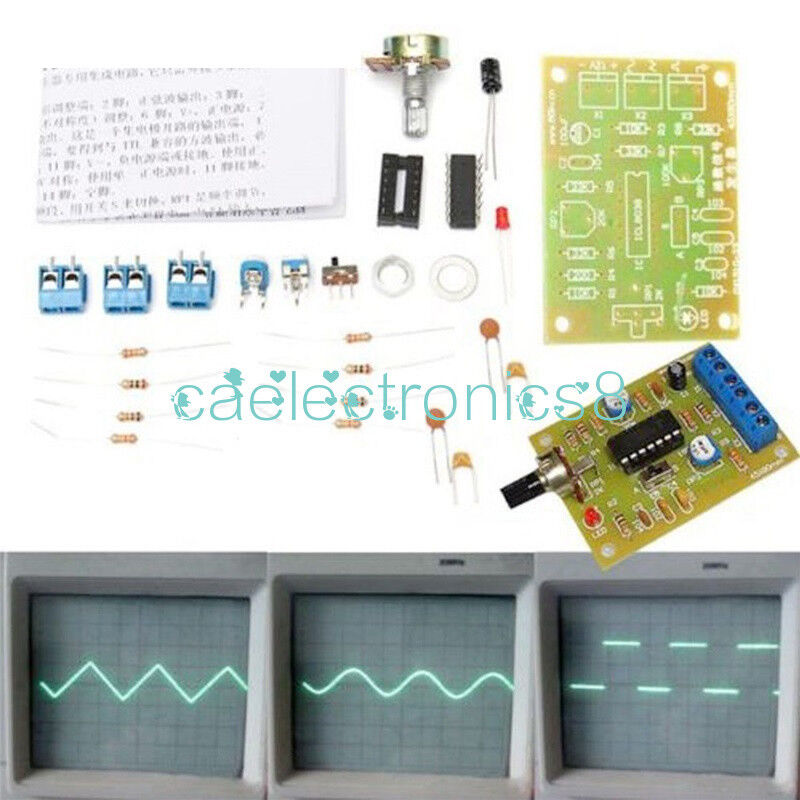 ICL8038 Function Signal Generator Module Sine Square Triangle Wave Output Kit