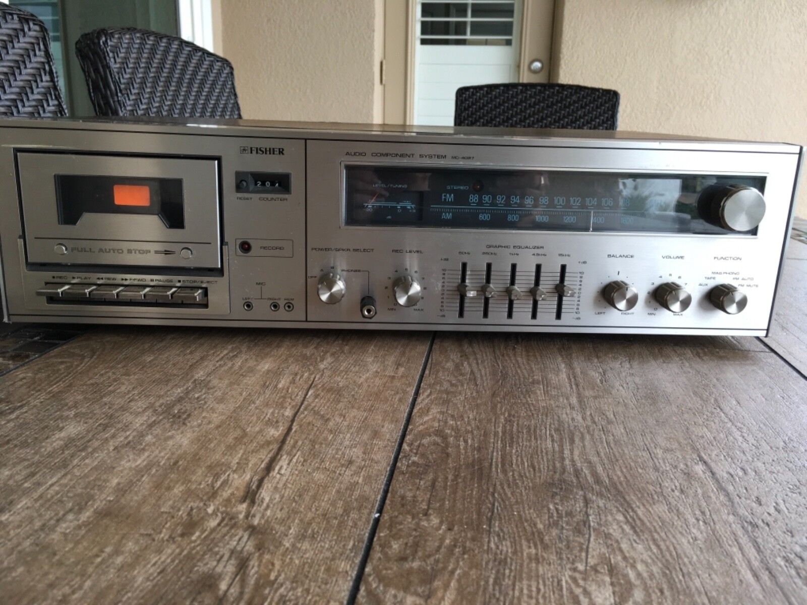 Vintage Fisher Audio Component Sytem MC 4027