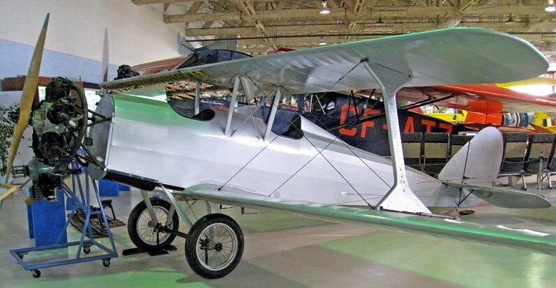 CLA-4 Cranwell British Sports Airplane Wood Model Replica Small 