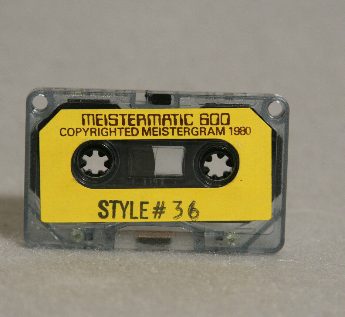 Meistergram Alphabet Fonts DISK or Cassette Tape BUYERS CHOICE Used 0-2 times