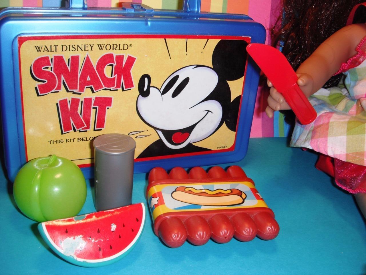Disney World Mickey Mouse Lunch Box w/ Play Food fits 16 18\