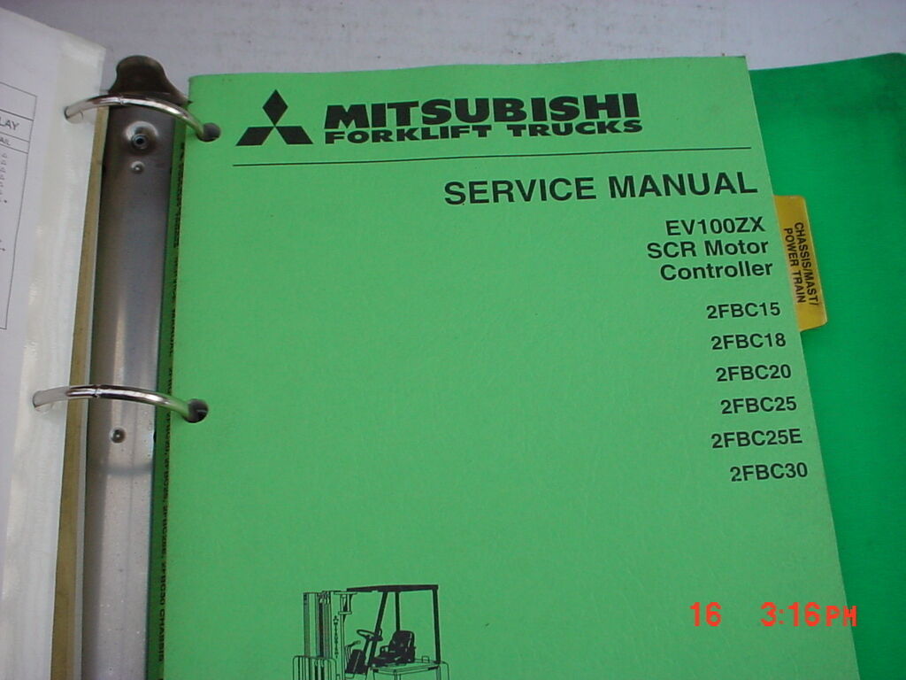 Mitsubishi Forklift Service  Manual   EV1002X  SCR  Motor  Controller