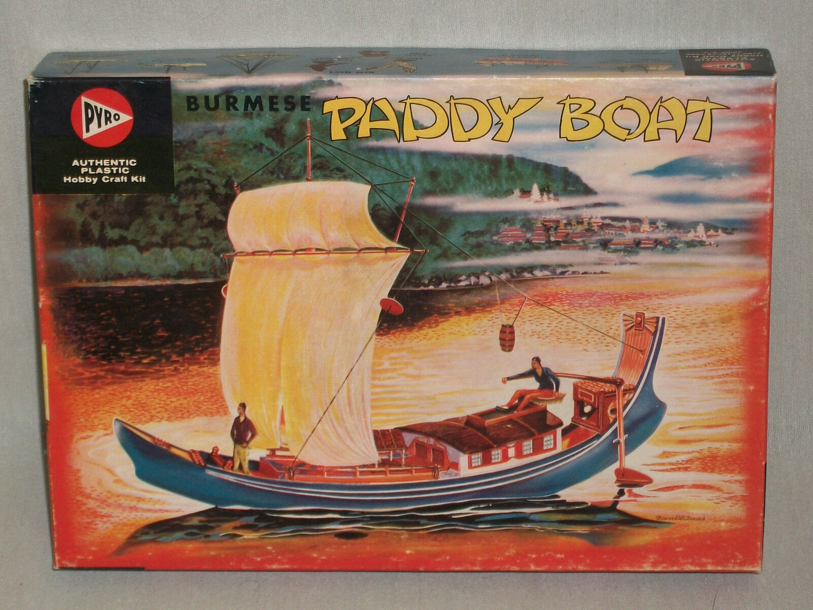 Pyro Scale Burmese Paddy Boat