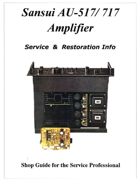 SANSUI AU-517 AU-717 Amp -Power Protector problem solved  +Repair Parts Included