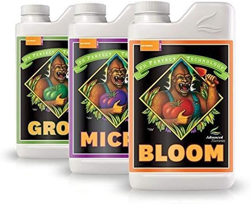 Advanced Nutrients pH Perfect Grow Micro Bloom Bundle Base Nutrients 1 L Liter