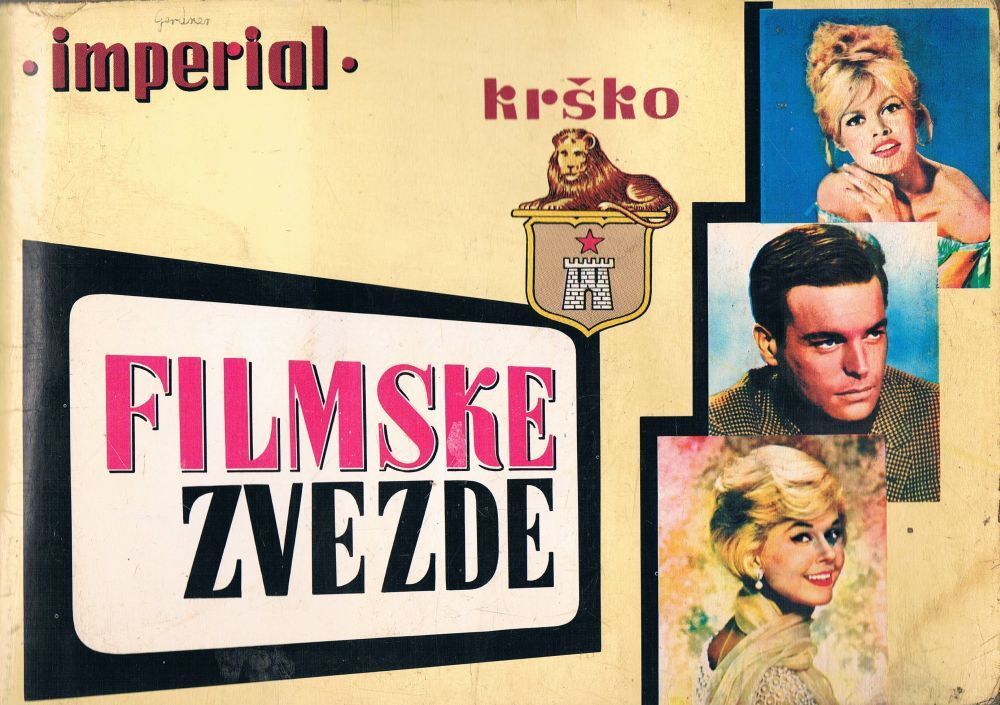MOVIE STARS - IMPERIAL KRSKO - Vintage 1968 YUGOSLAVIAN STICKER ALBUM