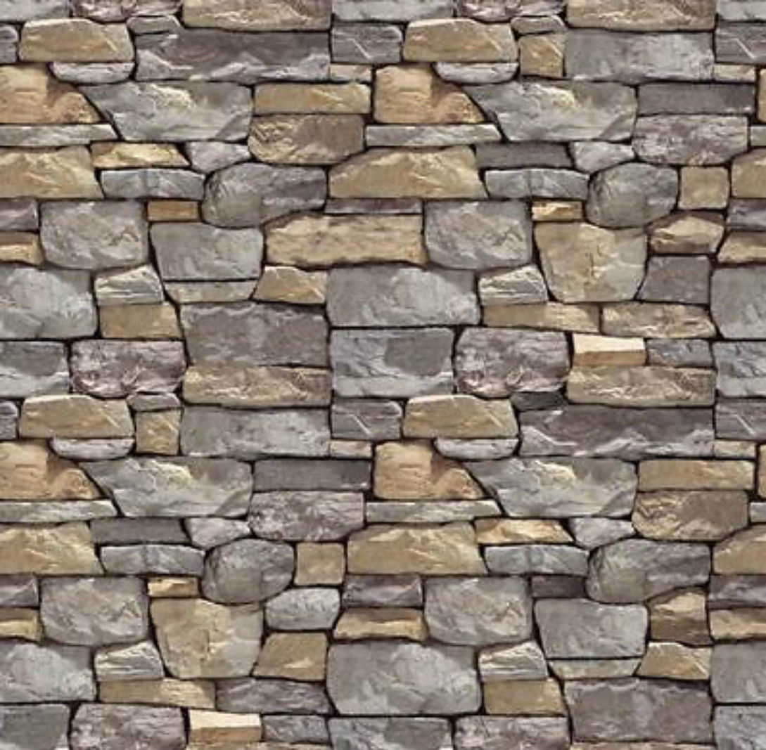 5 SHEETS bumpy EMBOSSED BRICK stone wall paper 21x29cm On30 CODE S4K99