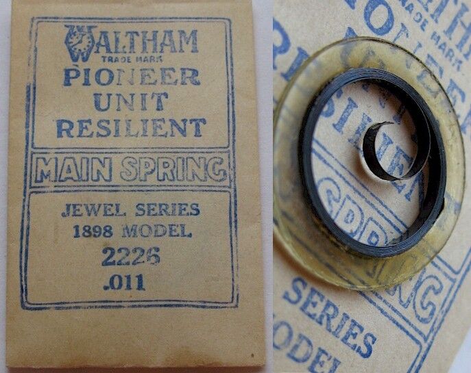 Waltham Jewel series 2226 1898 model* US Mainspring 1 piece 0.11 