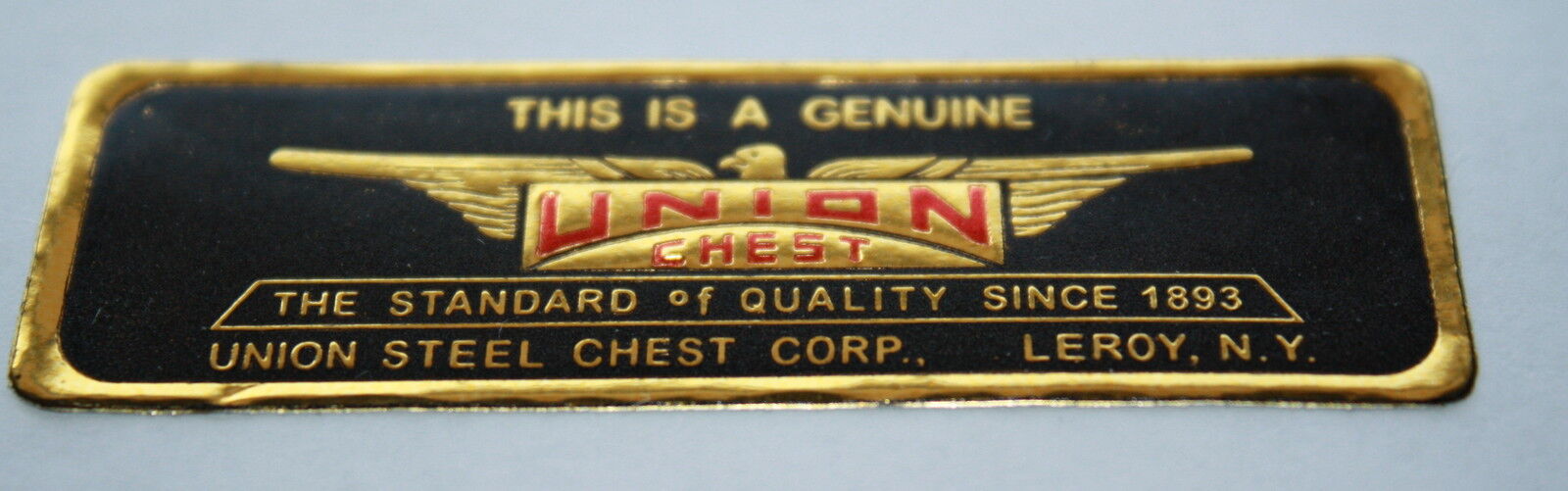 Antique Union Chest Label Machinist Chest/Toolbox Very Fine Reproduction