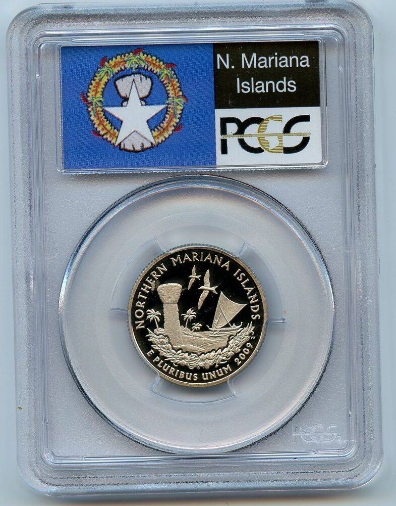 2009S US Territories Northern Marianas Is Quarter PCGS Graded PR69 DCAM 25 Cents