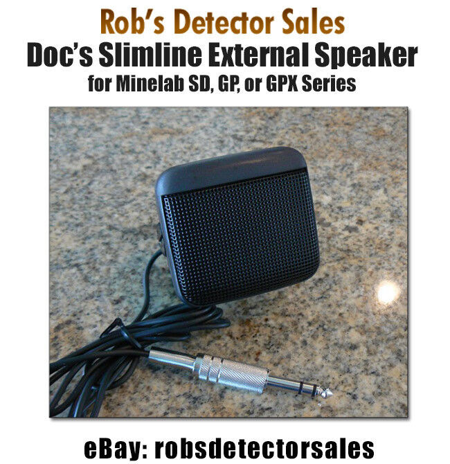 Slimline External Speaker for Minelab SD, GP, and GPX Series Metal Detectors