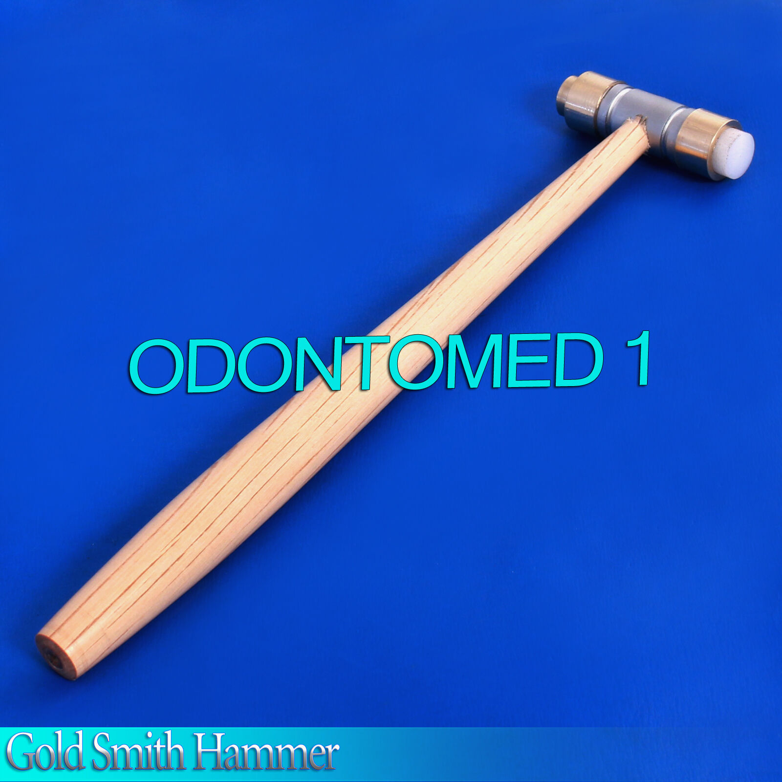 Gold Smith Hammer Brass And Nylon Wooden Handle