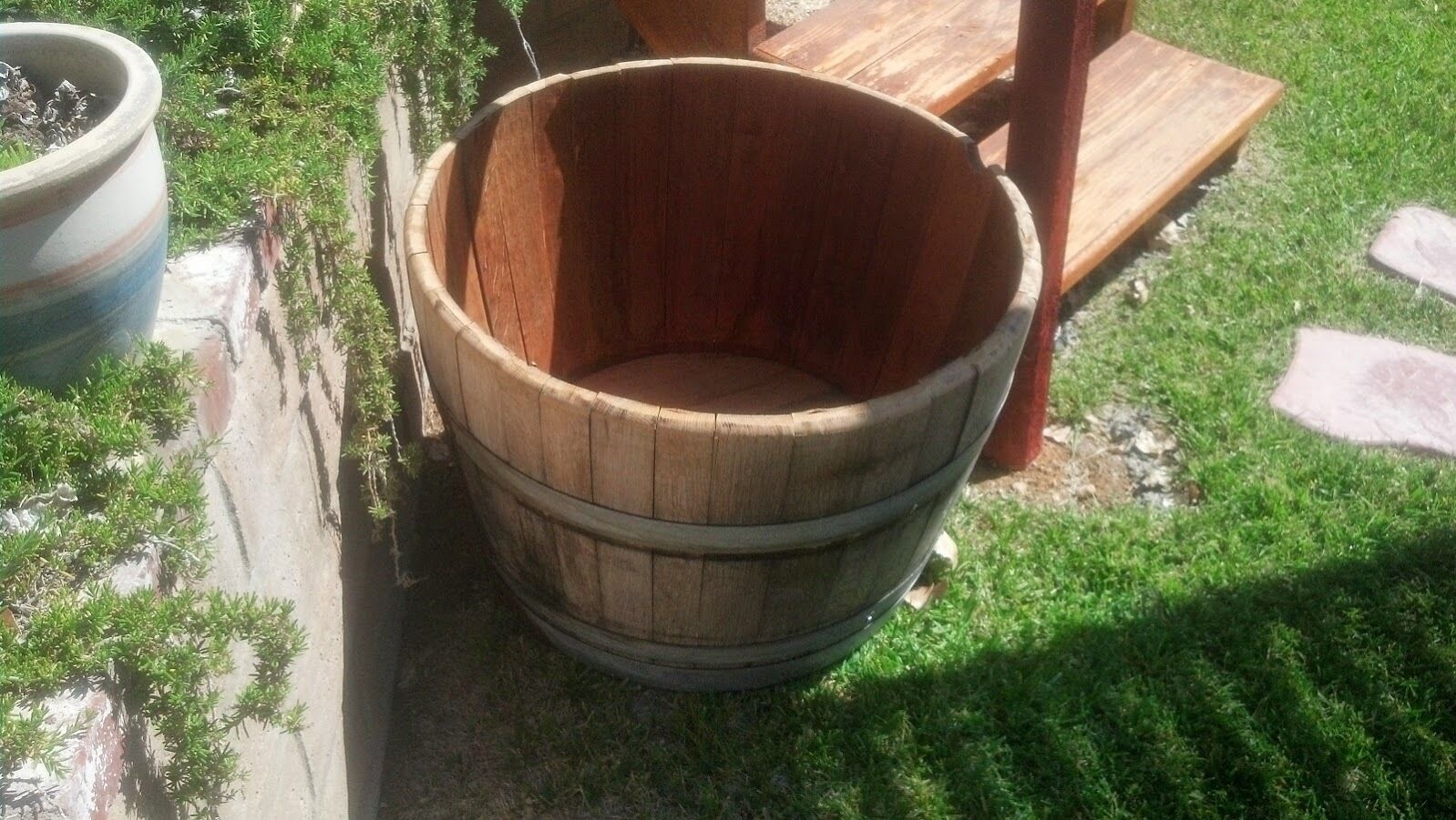 Used Half Wine Barrel - Authentic
