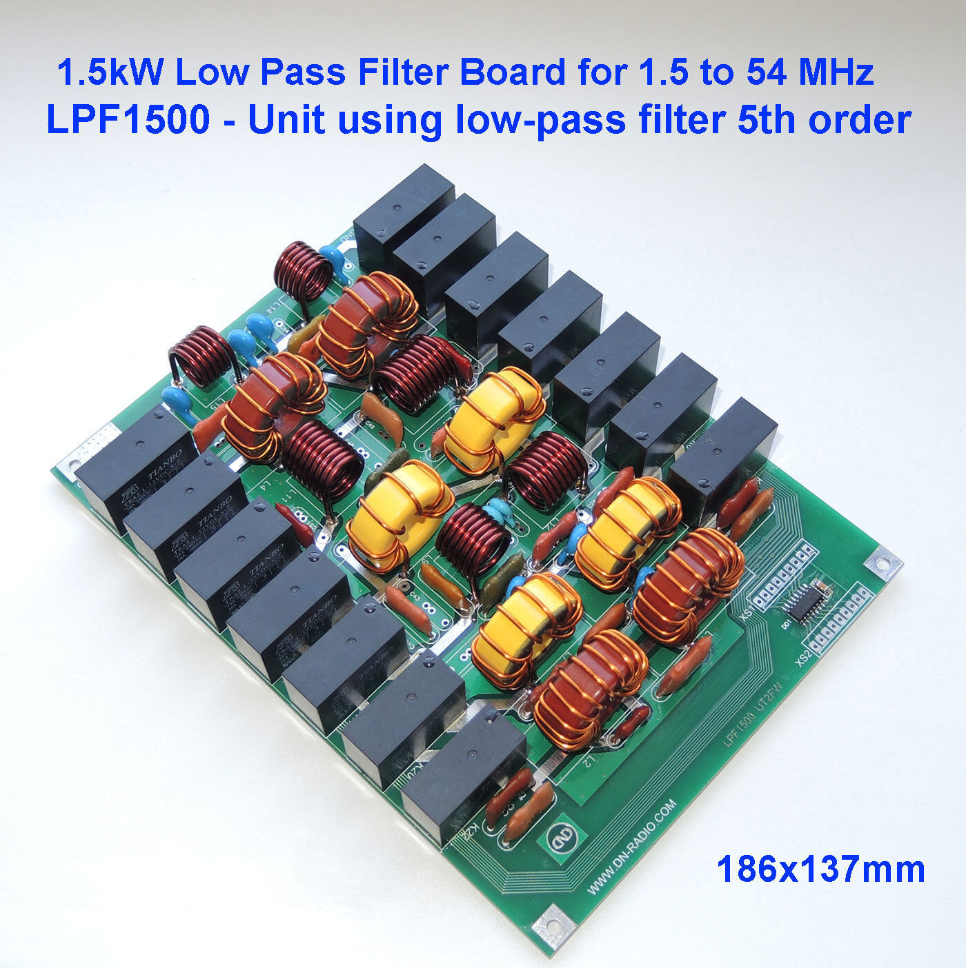 1.5kW PEP1.5-54MHz LPF low-pass filter LDMOS BLF188 MOSFET VRF2933 SD2933 MRF150